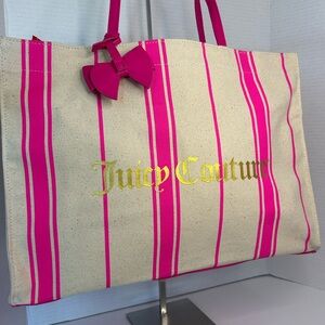 Juicy Couture Striped Tote Bag - Like New